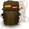 GymWallet Fitness Trainings Rucksack Herren 45L, wasserdicht, große Kapazität. Militärischer taktischer Assault Pack 3 Tage Sportrucksack. Molle für Gym, Outdoor, Crossfit und Wandern.(Grün)