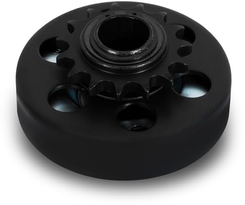 EBERTH Embrayage centrifuge pour arbre 25mm Ø, Embrayage à pignon pour chaîne type 428#, Embrayage à denture, Embrayage centrifuge 15 dents #428, Go Kart, Pocket Bike, Quad, Moto, Dirt Bike