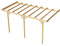 Wood&Play Pensilina da parete in legno - Lavorazione di alta qualità - Autoassemblaggio - Stabile e durevole - Base solida - Utilizzo versatile - 300 x 604 cm