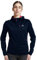 ATHL DPT. Veste Softshell moderne pour femme fonctionnelle hydrofuge et respirante à capuche, Bleu foncé, L