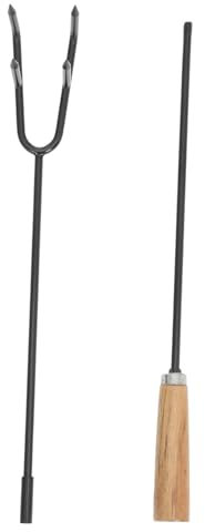 Garneck Tisonnier En Fer Pour Feu De Camp Outil Pour Poêle À Bois Accessoire Pour Foyer Portable Pince Robuste Pour Feu De Camp Pour Feu Facile À Assembler