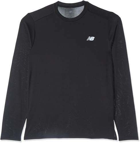 New Balance Men's Sport Essentials Long Sleeve T-Shirt, Black, S