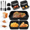 Zaxiva Accessoires Air Fryer, Moule Silicone Air Fryer 10.4L & 2×5.2L, FDA-Certifié, Compatibles Ninja Air Fryer AF500EU, AF400EU, Accessoires Air Fryer 10.4L, Parfait pour Cuisson Polyvalente