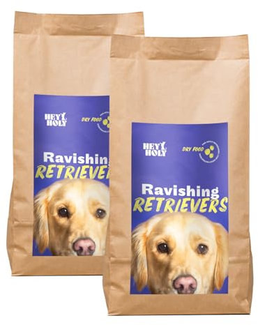 HEY HOLY Premium Trockenfutter für Retriever 100% getreidefrei | 14kg hypoallergenes Hundefutter für ausgewachsene Retriever mit Lamm | Hochverträglich aus natürlichen Zutaten