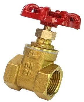 Generisch 1/2 3/4 1'' Innengewinde auf Innengewinde Zweiwege-Absperrschieber aus Messing DN15 20 25 Wasserventil-Umschaltventil Innengewinde Absperrschieber(DN25,Heavy)