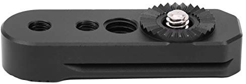 Plaque D'adaptateur D'Engrenage Stabilisateur pour Weebill S, équipement D'extension avec Trou de Vis de 1 4 Pouces, Trou de Vis de 3 8 Pouces, pour Engrenage, en Alliage, Noir