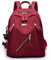 TEPPOIC Rucksack Damen, Mode Damen-Rucksack, leichte Nylon Rucksäcke Casual Daypack Anti-Diebstahl-Reisetasche (Red)