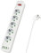 Anluomafuy Multiprise Electrique(10A 2500W), Multiprise Parasurtenseurs 5 Prises, avec 3 USB y 1 Type C, Rallonge 2m, Sécurité Enfant, pour Smartphone Tablette (Blanc)