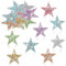 16 PCS Star Patches, Star Sequin Applique Iron On Patches Embroidery Patch Appliques Fabric Patch for Clothes Hats Heat Press Jeans Repair Decoration (2.36 Inch,Mixed Color)