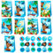 Lot de 12 sacs à friandises moana sacs à friandises pour la fête de l'océan fournitures de fête pour hawaii