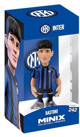 MINIX Collectible Figurines Inter Milan Alessandro Bastoni Sammelfigur 12 cm – Offiziell lizenzierte Serie A Fußball Minifigur – Fußballgeschenk für Fans & Sammler