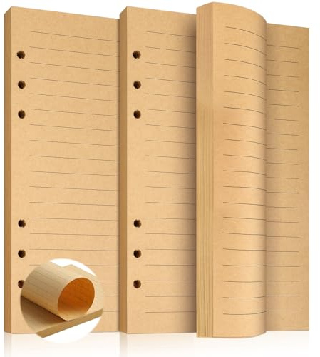 160 Blatt 320 Seiten A5 Nachfüllpapier Liniert, Ringbucheinlagen A5 | Liniert Papier, 6 Löcher Ringbuch Einlagen für Notizbuch Planer Tagebuch Organizer Reisetagebuch (208 x 142 mm)