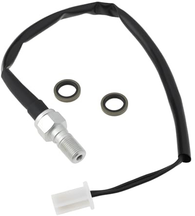 VGOL Hydraulischer Bremslichtschalter für Motorräder M10 X 1,0 Druck-Banjoschraube mit 2-poligem Kabel