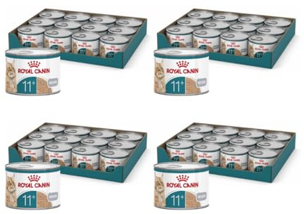 ROYAL CANIN Ageing 11+ Airlift Loaf | 4er Pack | 4 x 12 x 85 g | Alleinfuttermittel für ältere Katzen | Mit EPA & DHA