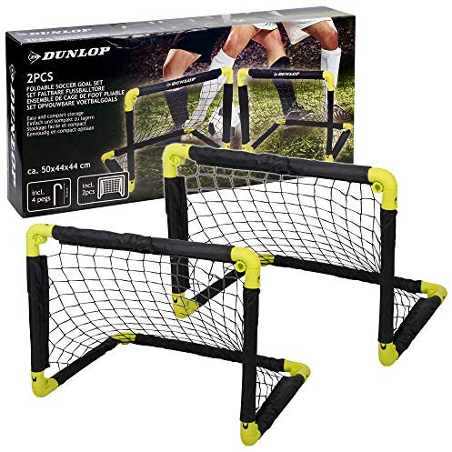 URBN-TOYS Mini-Fußball-Tore, zusammenklappbar, für drinnen und draußen, 2 Stück, Weiß, Ideal für Futsal