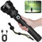 Cinlinso Lampes de poche rechargeables à haute luminosité, 990 000 lumens, lampe torche LED super lumineuse, lampe torche avec 5 modes, étanchéité IPX6, lampe torche puissante pour camping, situations