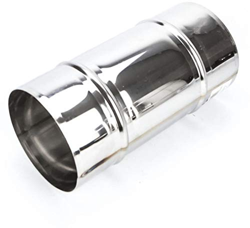 Proper Tools Stainless Steel Male Connector - Ø 100 mm (3.94) - Chimney Flue Liner, Pipe Joiner, Coupler Multi Fuel