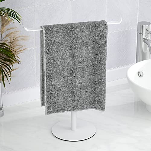 Schmuckständer Für Schmuckaufbewahrung Deko Baum, Weiß Deko Schminktisch Organizer Mit Tablett Rund,Deko Modern T-FöRmig Schmuckorganizer FüR Zuhause Schminktisch ZubehöR Make Up Organizers