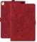 Rosbtib Coque pour iPad 9ème/8ème/7ème Génération 10,2 Pouces 2021/2020/2019 Doux PU Cuir Cover Case Stand Etui Flip Housse avec Fonction Veille/Réveil Automatique pour iPad 7/8/9 10,2 Pouces, Rouge