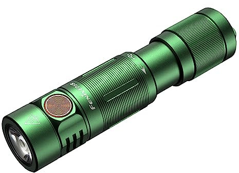 fenix E05R Green, Rechargeable Mini Keychain LED Torch | 400 Lumens | 64m | 30 Hrs Max | Micro USB Charging | 320 mAh | IP68