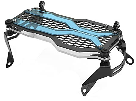 Scheinwerfer-Gitterschutz, verschleißfester Frontlicht-Schutz, langlebig, sicheres Fahren für Motorrad (blau)