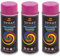 VE-INDUSTRIES Lackspray nach RAL 3er Sparpack Spraydose 400ml Buntlack für Holz, Metall (4003 Erikaviolett)