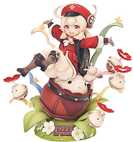 RZAHUAHU Genshin Impact Funken Knight Klee 1/7 18CM Statische Figur Spiel Cosplay Anime Projekt PVC Modell Puppensammlung Puppenschmuck Boxed
