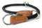 Leisegrün Hundehalsband Paracord verstellbar | Halsband für Hunde aus Nylon | Modell Devon | Schwarz | Größe: L