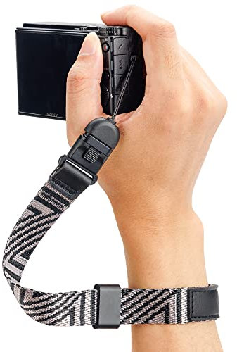 PROfezzion Camera Wrist Strap with Metal Secure Quick Release Buckle for Canon PowerShot V1 G7X Mark III II SX740 hs Sony ZV-1 ZV-1F ZV1 ZV1II ZV1F RX100 Mark VII VI and More Digital Cameras