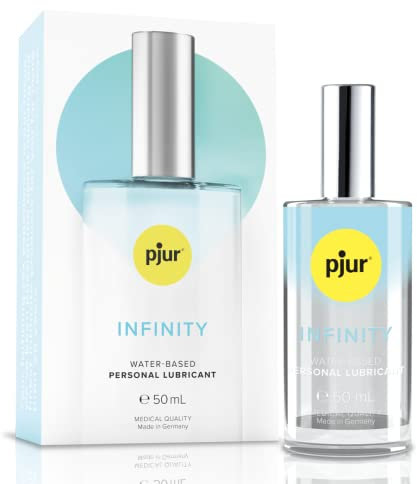 pjur INFINITY water-based - Qualitäts-Gleitgel auf Wasserbasis in eleganter Glasflasche - für unendliches Vergnügen (50ml)