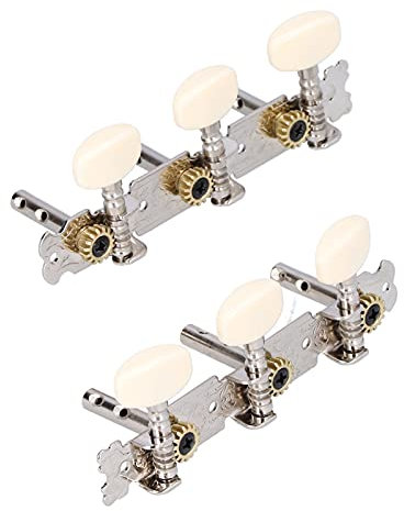 Gitarren-Stimmwirbel, Gitarren-Stimmwirbel Mechaniken Mechaniken Doppellöcher 3R 3L Gitarren-Stimmwirbel für Akustische Folk-Klassikgitarren Saiteninstrument-Zubehör