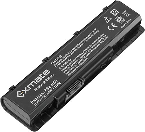 Exmate Bateria 5200mAh 10.8V A32-N55 para ASUS N55 N55S N55SF N55SL N75 N75S N75SF N75SL