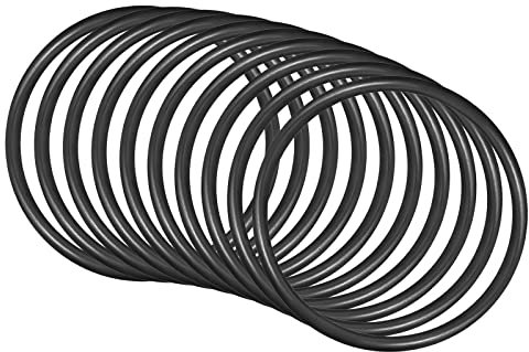 QUARKZMAN 10 Stück Nitrilring Unterlegscheibe Ersatzgummi Dichtung 80mm x 70mm x 5mm für Wasserhahn Klempner Reparatur Dichtung Verbindung, Schwarz