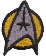Startrek Parche uniforme para planchar y coser, para todos los tejidos, 50 x 40 mm