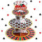 Casino Cupcake Ständer 3 Etagen für 24 Cupcakes Poker Würfel Thema Karton Kuchen Dessert Halter Turm für Las Vegas Nacht Party Dekoration Casino Dekorationen Erwachsene Geburtstag Casino Themed Party