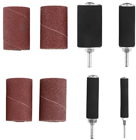 Drill Press Sanding Drum Kit, 20pcs Spindle Sanding Drum Sander Tool Kit Set Drive Spindle Sander with Case for Drill Press