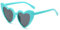 YAMEIZE Fashion heart Sonnenbrille für Damen Herren Rechteck UV400 Schutz Vintage Sonnenbrille