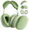 Ainiv Weiche Silikon Ohrpolster Schutz Abdeckungen + TPU Schutzhülle Hülle Cover Case + Kopfband Stirnband Headband Abdeckung für Apple AirPods Max Kopfhörer, Zubehör für Apple AirPods Max (Grün)