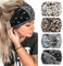 Kavya Fascia Capelli Donna 4 Pcs 7'' Elastico Cerchietto Capelli Donna Movimento Yoga Fasce Per Capelli Bandana Extra Large Headband Boho Accessori Per Capelli (Nero)
