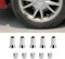 deemars 10PCS Ventilkappen für Reifen, Aluminiumlegierung Sechseck Form Autoreifen Kappen, Ventildeckel Reifen Luftkappen Set Universal für die meisten Auto, LKW, SUV, ersetzt #TR414AC (TR414AC)