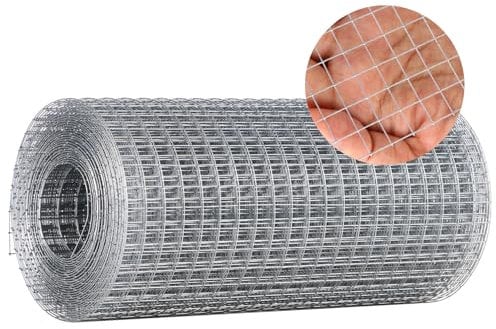 Rete metallica zincata, 200 MMX6 M, rete metallica per arvicole, rete metallica per conigli, recinzione, giardino, rete in acciaio inox, a maglia stretta, per casa, garage, giardino