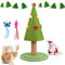 Tiragraffi albero di Natale, albero di Natale tiragraffi per gatti, albero di Natale da interno per gatti grande, albero di Natale tiragraffi gatto, tunnel per gatti albero di Natale (S)