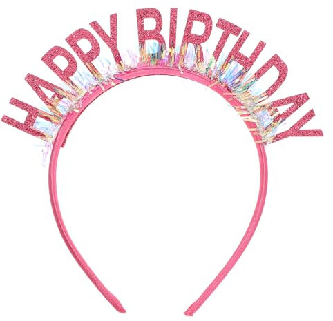Oruola Geburtstag Stirnband,Happy Birthday Haarreif,Geburtstagskrone Happy Birthday für Mädchen,Geburtstags Haarband für Mädchen Party Geburtstag Dekoration