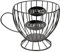 SECFOU Schublade Für Kaffeepads Kaffeezeug Kaffeemaschine Dolce Halter Für Kaffeerührer Container Kaffeebecher Mit Deckel Pod-halter Behälter Kinderwagen Kanister Korb Schmiedeeisen Black