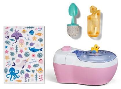 BABY born Toilette - Puppentoilette mit Spülgeräuschen, Toiletten-Song & Zubehör - Hochwertiges Puppenzubehör - Für Puppen der Größe 36 cm & 43 cm, Rosa
