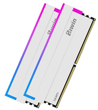 Biwin Black Opal DW100 DDR5 RGB RAM 32GB (16GBx2) 6000MHz CL28 Computer Memory Intel XMP 3.0 AMD EXPO Compatible, White