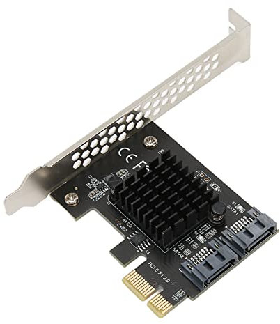 Scheda di Espansione da PCIe a SATA 3.0, TransmissionStable da 6 Gbps, Plug and Play, Scheda Controller PCIe SATA 3.0 per Desktop