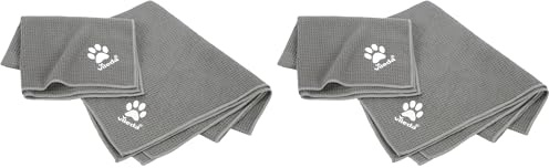 Vileda Hundetuch | Pet Pro Microfasertuch | Saugfähig und schnell trocknend | geeignet für Hunde und Katzen | Wabenstruktur | Super sauber und weich | weich (Packung mit 2)