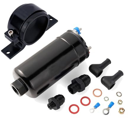 Pompe à Essence 12 V, Pompe à Carburant éLectrique Universelle 300 L/H 75 Psi 5 Bars 0580254044 Pompe à Carburant En Ligne Haut DéBit Pièces Automobiles Pièces De Modification Pour Voitures