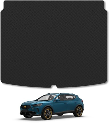 CUPRA Formentor (2020+) 5mm Rubber Boot Mat | Heavy Duty Rubber Tailored Fit Boot Liner Full Coverage Durable Waterproof Accessories Easy Clean Anti Slip Made in the UK
